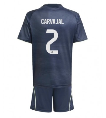 Real Madrid Daniel Carvajal #2 Udebanetrøje Børn 2025-26 Kortærmet (+ Korte bukser)